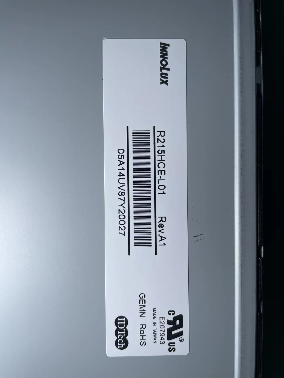 R215HCE-L01 液晶屏产品图片 3